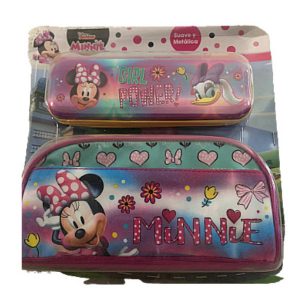 Niña Set Lapiceras Metalica Y Suave Infantil Disney Minnie Happy Helpers (2 Piezas)