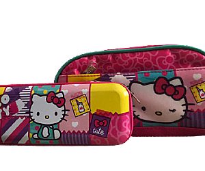 Niña Set Lapiceras Metalica Y Suave Infantil Niña Sanrio Hello Kitty A (2 Piezas)